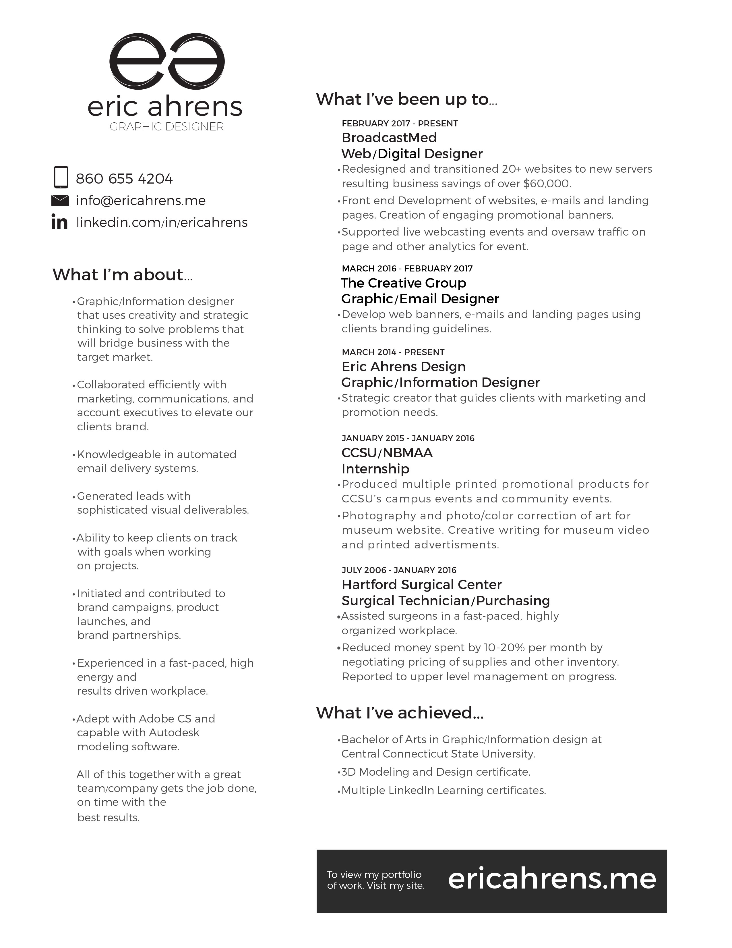 resume ea design